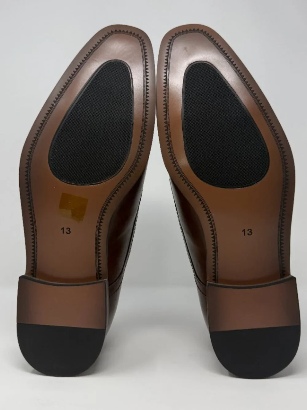 Bruno Marc Hutchingson-2 Sleek Monk Strap Loafer Shoes Mens 13 Brown Leather NWT